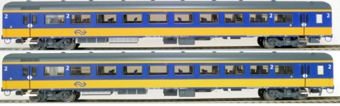 Exact-Train EX11001 - H0 - Personenwagen ICRm Bpmz10, Bpmdz9 Den Haag-Eindhoven, NS, Ep. VI